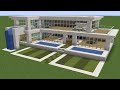 Minecraft - How to build modern house 60