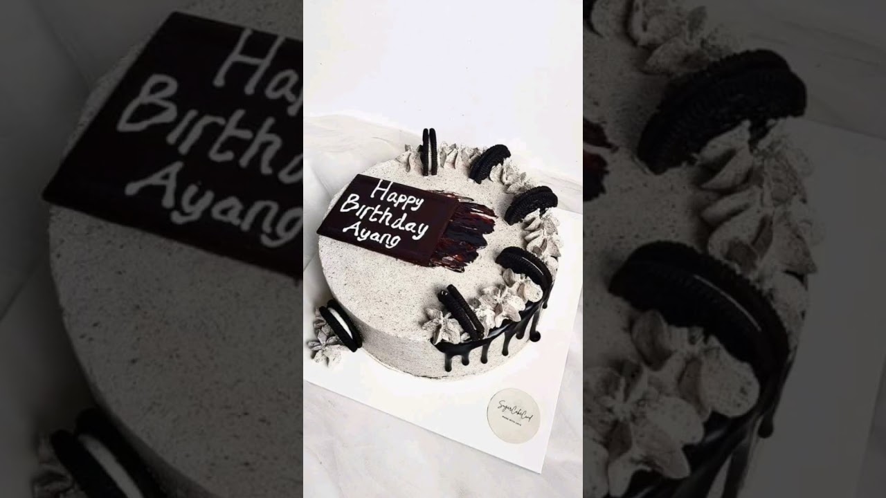 black dan white #cake #cakedecorating