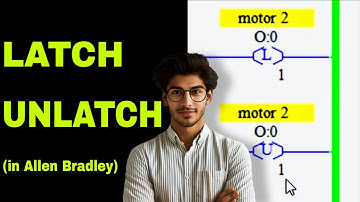 Use Latch and Unlatch for motor in Allen Bradley | PLC Programming