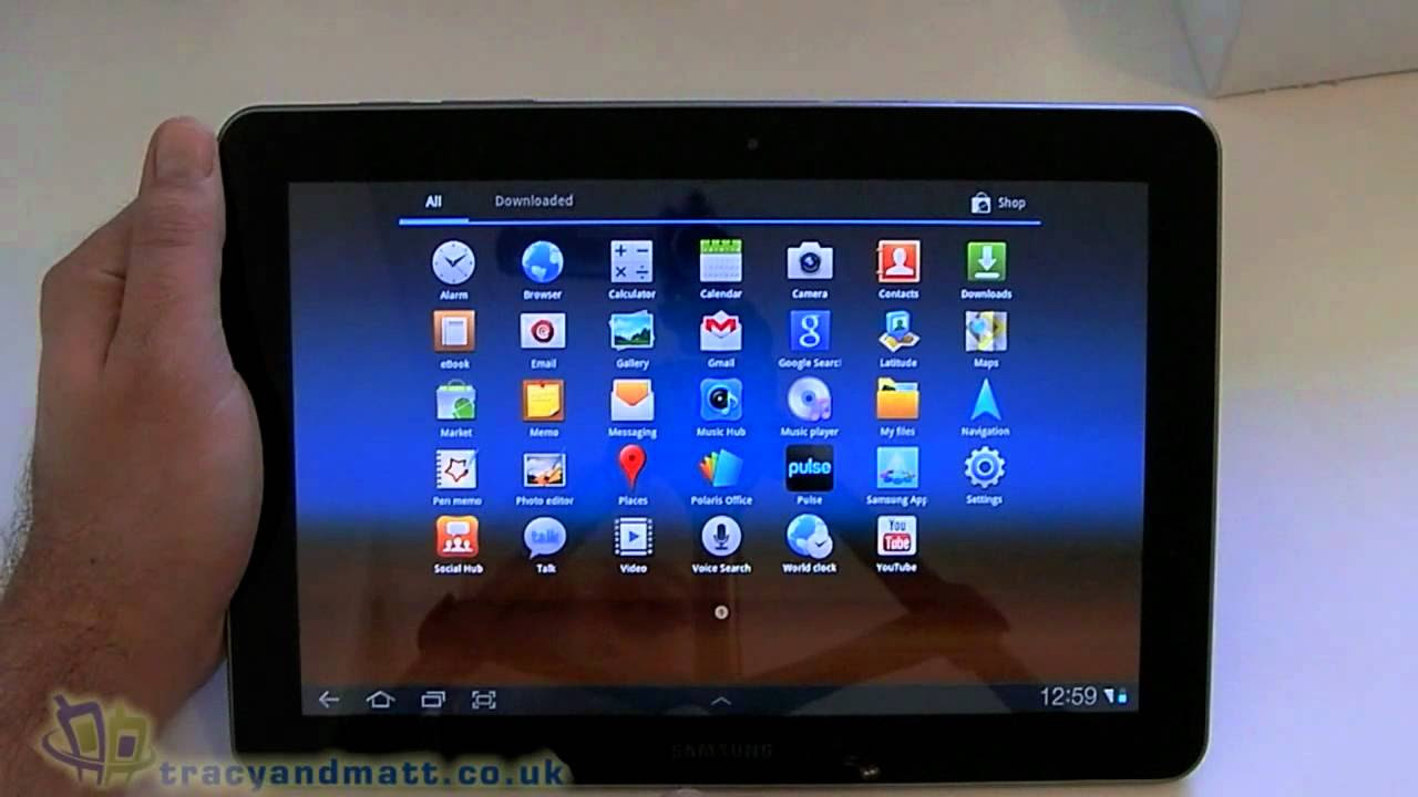 Samsung Galaxy Tab 10.1 unboxing video - YouTube