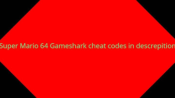 Super mario 64 Funny With Gameshark cheat codes