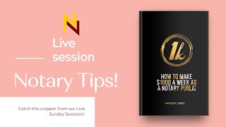 LIVE TRAINING SNIPPET NOTARY2NOTARY SESSION *NOTARY TRAINING*