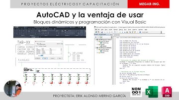 Uso de bloques dinámicos y visual basic VBA en Autocad.
