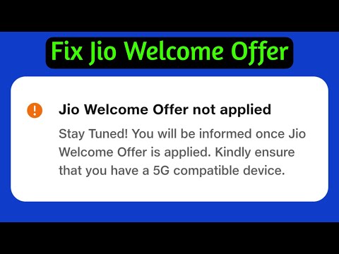 Fix jio welcome offer not applied problem | jio true 5g welcome offer not working @Teconz