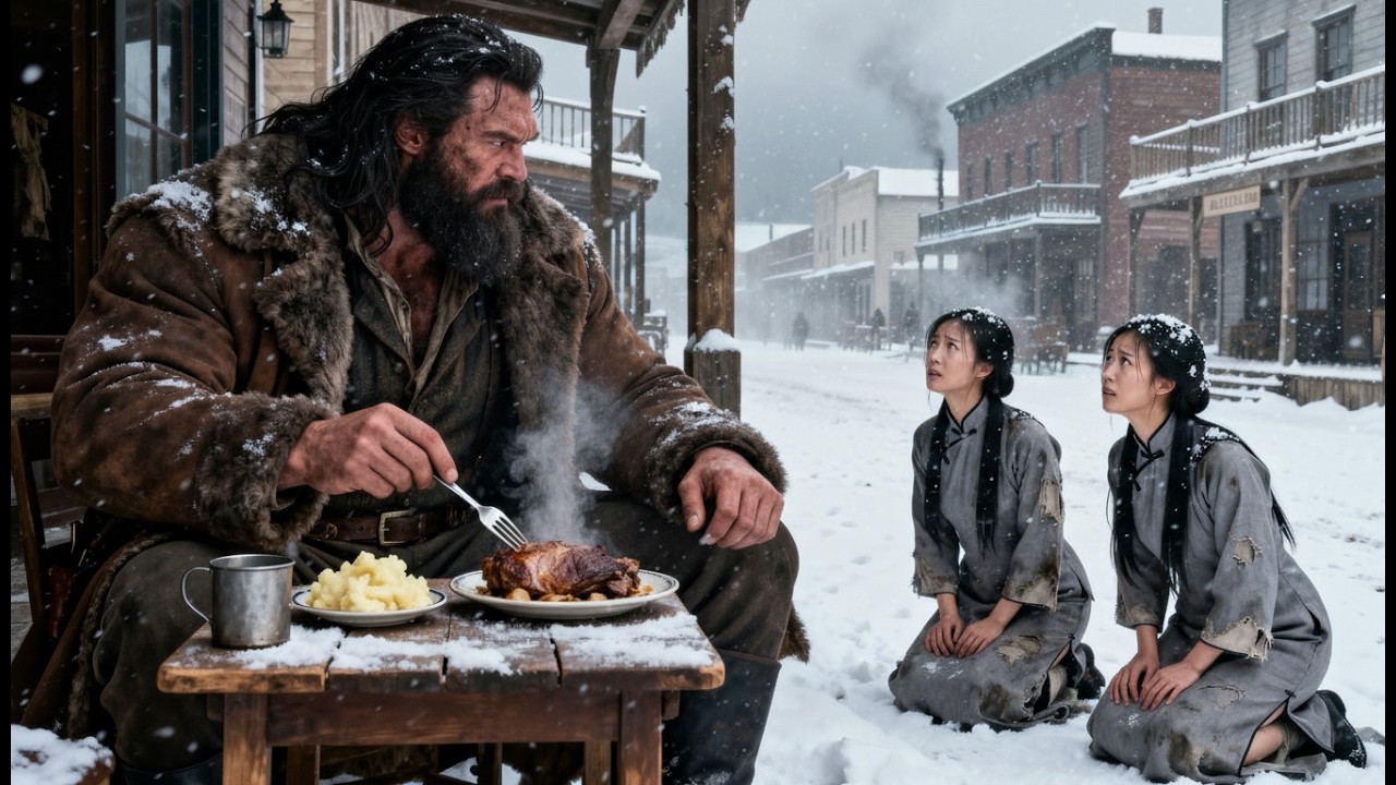 Two starving Chinese twin sisters whispered for Scraps— A Mountain Man’s Heart Changed That Night