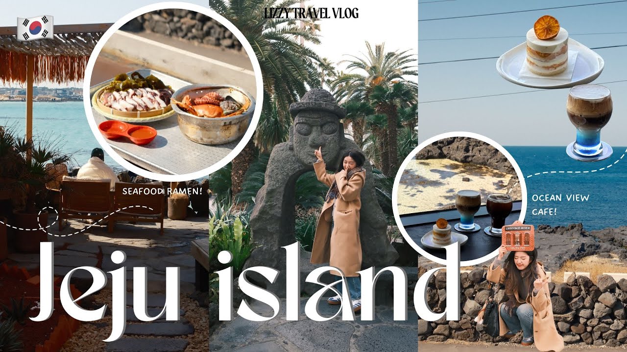 Jeju Vlog🇰🇷 濟州島無計劃旅行/倫敦貝果/必打卡咖啡廳/海鮮拉麵/逛街必買伴手禮