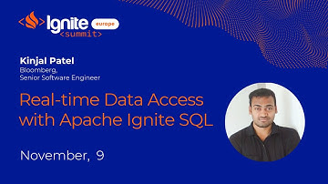 Real-time Data Access with Apache Ignite SQL