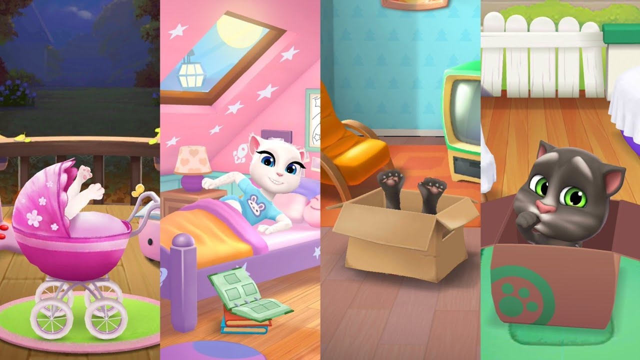 Baby Talking Angela-1 Vs Baby Talking Angela-2 Vs Baby Talking Tom-1 Vs Baby Talking Tom-2 