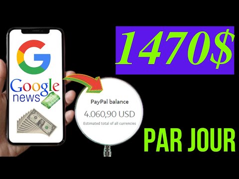 Gagner 1470 $ par jour avec GOOGLE NEWS |Gagner de l'argent avec Google 2022