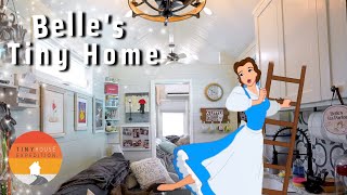 Disney Superfan’s Tiny House with Downstairs Bedroom  Belle themed