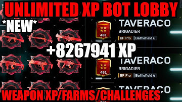 *NEW* UNLIMITED XP BOT LOBBY GLITCH BF6! WEAPON XP FARM/UNLOCKS! BF6 GLITCHES! BATTLEFIELD 6 GLITCH