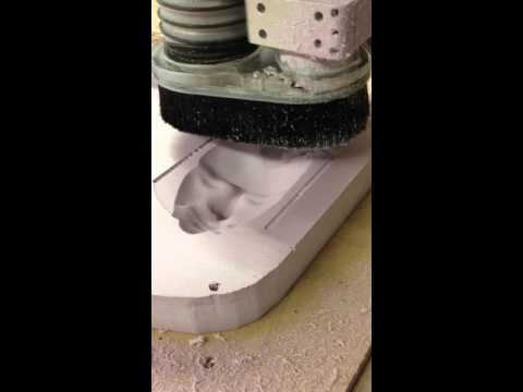 Making A Negative Mold For A Plaster Cast Using A CNC Router Finishing