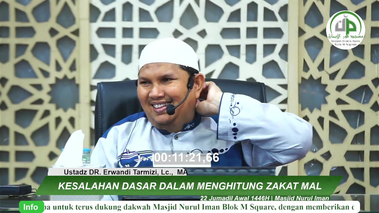 Kesalahan Dasar Dalam Menghitung Zakat Mal - Ustadz DR. Erwandi Tarmizi, MA