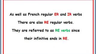 RE Verbs For French GCSE || Learn Verbs In the French Language || RE Verbs