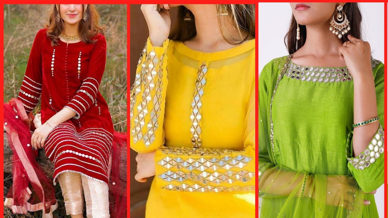 Cross Stitch Mirror work Dress Master Replica - Master Replica Pakistan