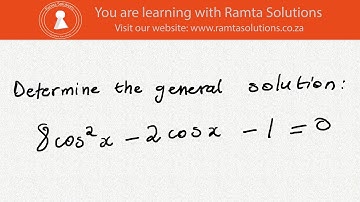Trigonometry | General Solution | 8cos²x-2cos-1=0