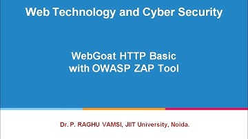 62 WebGoat HTTP Basic with OWASP ZAP Tool