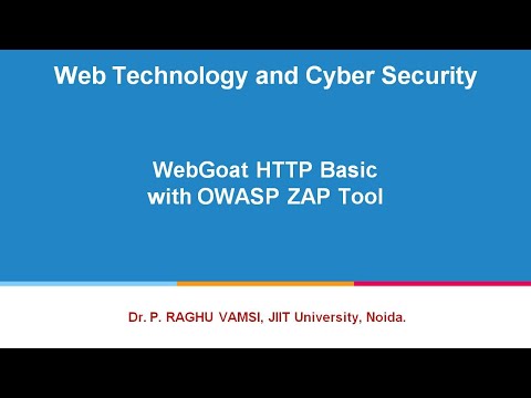 62 WebGoat HTTP Basic with OWASP ZAP Tool