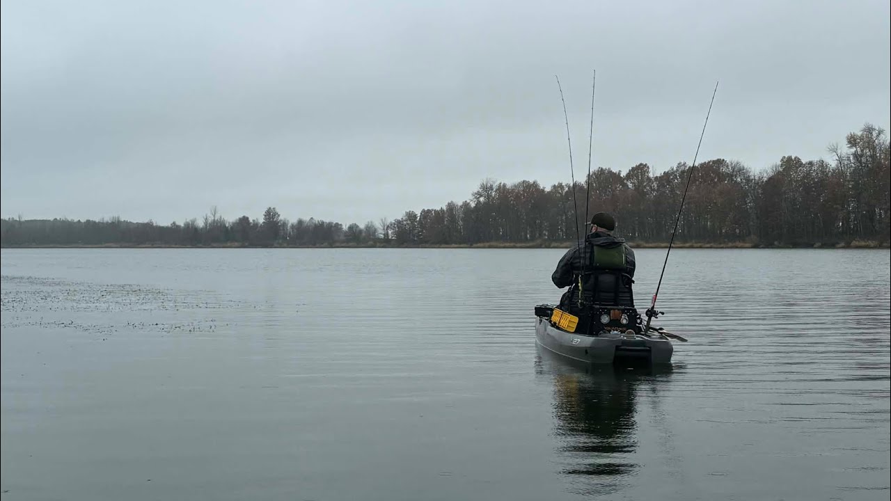 Late November Indiana Bass Fishing In The Rain