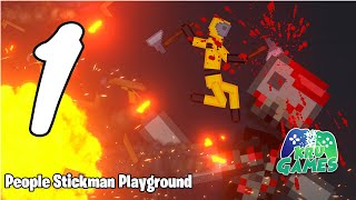 People Stickman Playground : Ragdoll Zombie Stick Gameplay Walkthrough #1 (Android, IOS) screenshot 2