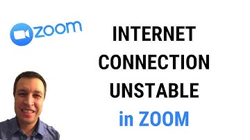 ZOOM your internet connection is unstable what to do?