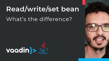 Read, write, and set bean. What