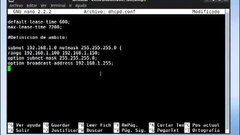 Instalar y configurar un servidor DHCP en Linux