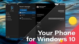Built into windows 10 is an app called your phone that lets you tie
android smartphone with pc and sync notifications, texts, calls more
direct...