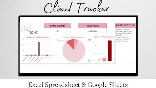 Client Tracking Spreadsheet Excel, Client Tracker Excel Template Customer Tracker Excel Google Sheet screenshot 5