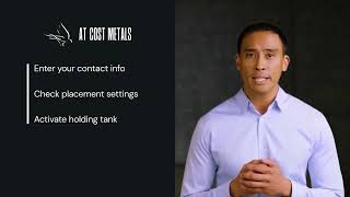 At Cost Metals Pre Registration Quick Guide
