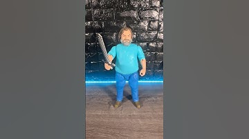 Unboxing A Minecraft Movie Steve!! #minecraft #minecraftshorts #shorts #actionfigures #movie