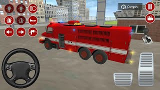 Real Fire Truck Driving Simulator: Fire Fighting #16| Fire Truck Driving Emergency |Android Gameplay screenshot 4