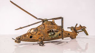 Helicopter Eurocopter Tiger  Restoration Abandoned Model Helicopter