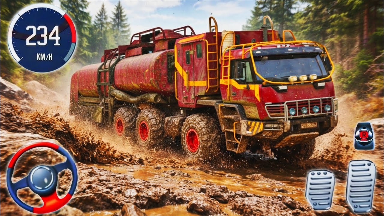 Mud Truck Driving Simulator - Indian Offroad Transport Drive - Real Truck Driver Simulator Game