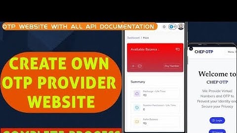 MAKE YOUR OWN OTP WEBSITE || HOW TO MAKE OWN OTP WEBSITE || OTP WEBSITE SOURCE CODE || TEMPOTP