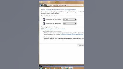How to Change CPU Power Button Setting in Windows 7