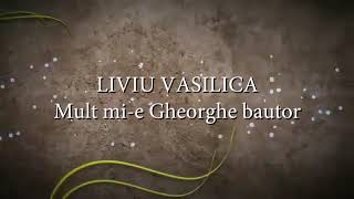 Video thumbnail of "Liviu Vasilica - Mult mi-e Gheorghe bautor (versuri, lyrics, karaoke)"