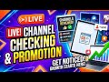 Live channel checking and promotion