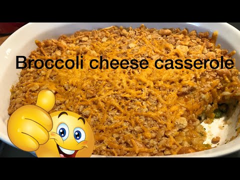 Homemade broccoli cheese casserole