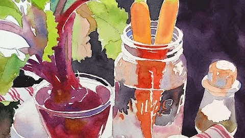 Watercolor Class Demonstration by Susan Avis Murph...