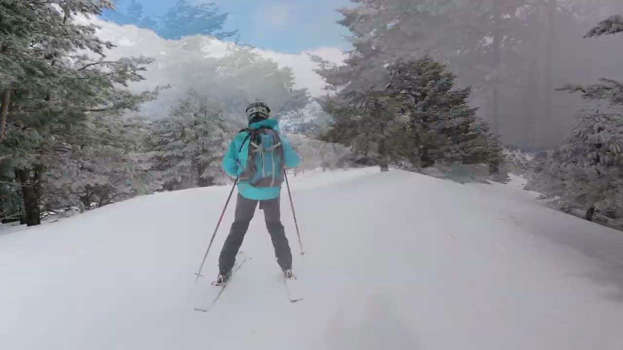 DJI NEO 2 + Go Pro esquiando