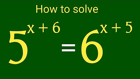 A TRICK SOLUTION TO 5^x+6 = 6^x+5 | USA  OLYMPIAD