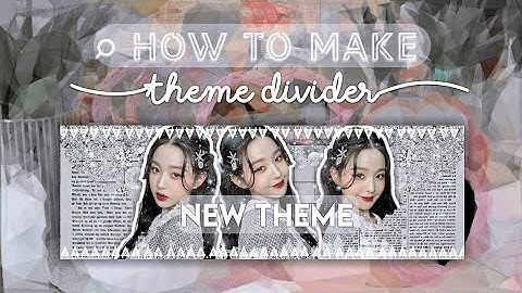 how to make theme divider 📎⏱️