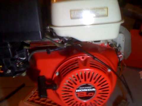  Honda  GX390  13 hp engine  test cold start YouTube