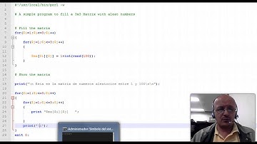Como llenar una matrix de 3x3 de numeros aleatorios en PERL