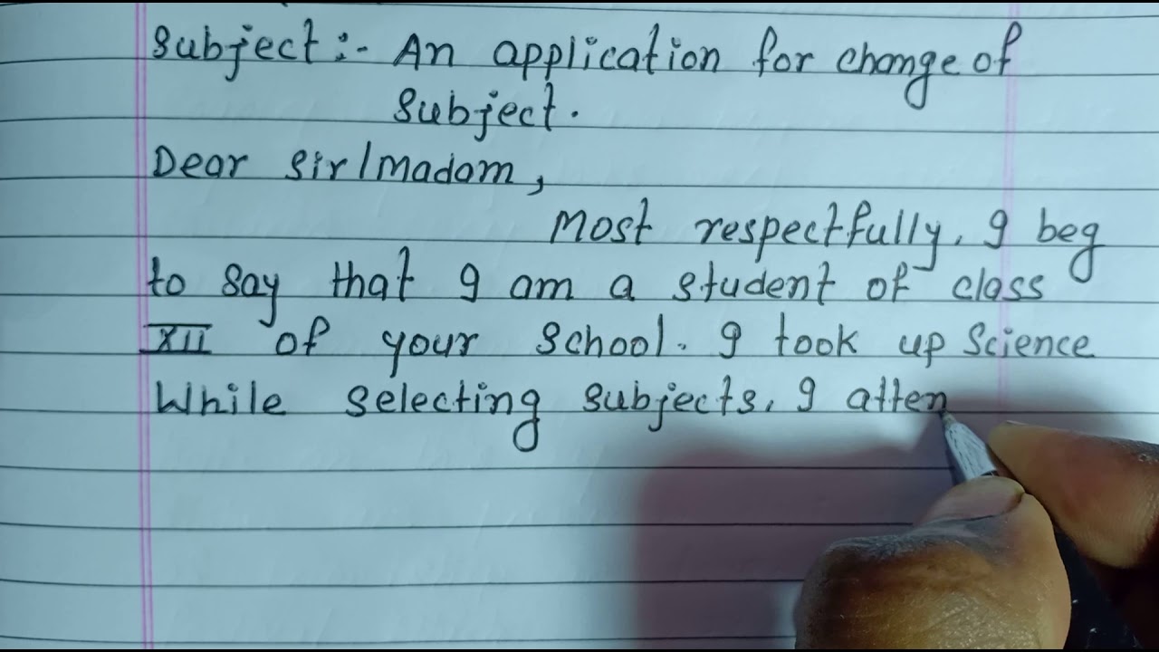 Application For Change Subject Subject Change Application Subject Application For Change Subject Subject Change Application Subject