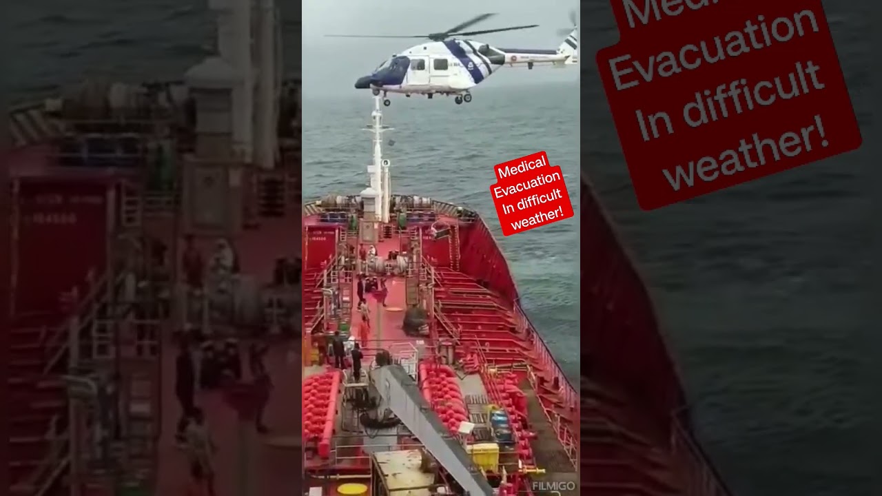 Medical Evacuation of ailing Indian crew from vessel near Kochi -Maritime Rescue Coordination Center