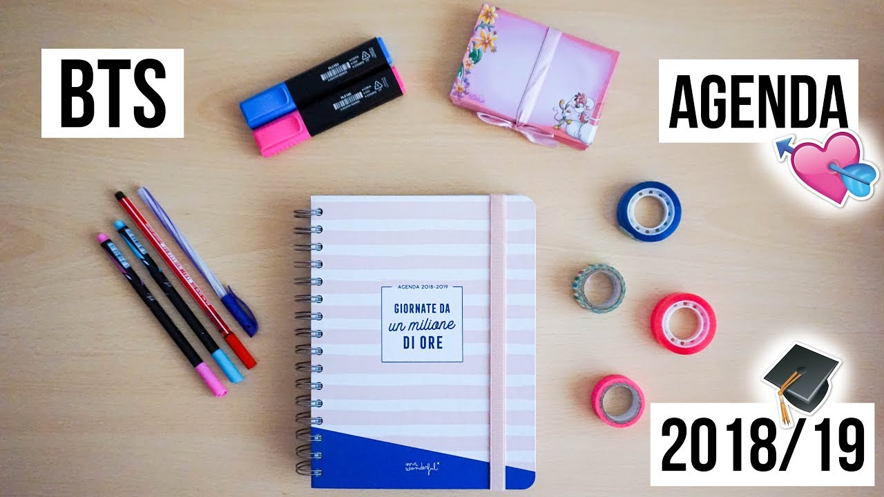 ORGANIZZIAMO LA MIA AGENDA 📖📌 2018/2019 #BackToSchool