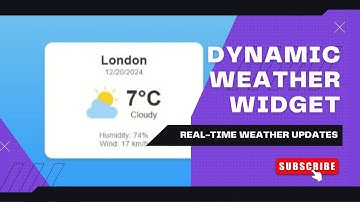 Dynamic Weather Widget with HTML, CSS, and JavaScript | Real-Time Weather Updates
