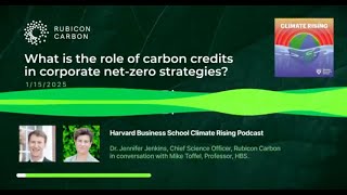 Dr. Jennifer Jenkins on How Carbon Credits Fit Into Corporate Net-Zero Strategies